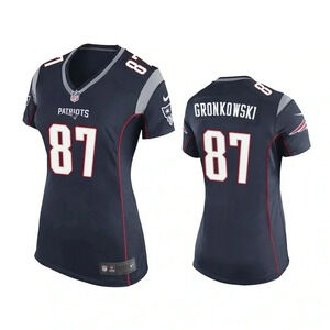 Women’s NFL New England Patriots Large Short Sleeve Gronkowski 87 Jersey